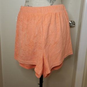 TNA Aritzia Towel Perfect neon shorts